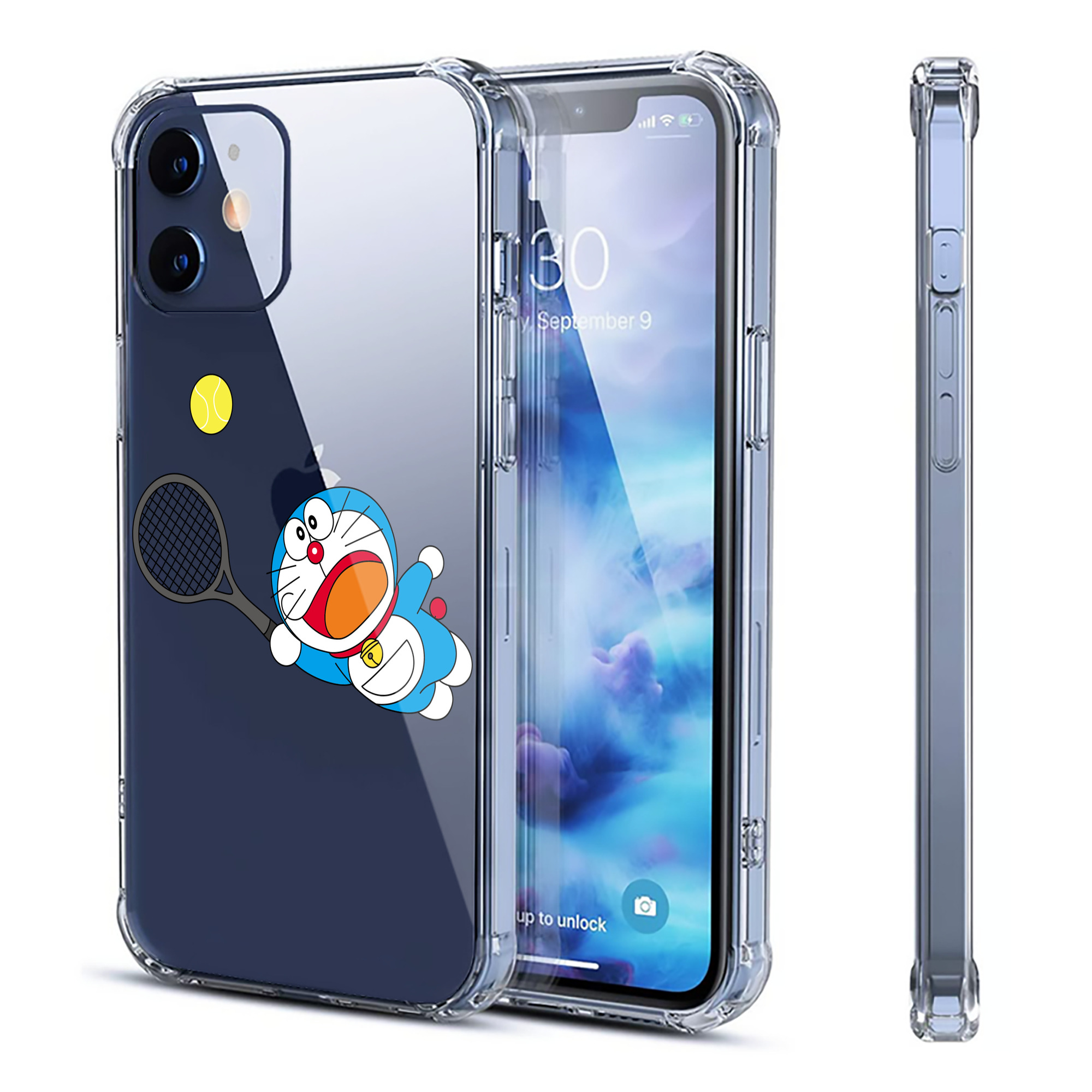 （画像用） ドラえもん Doraemon 【iPhone 12シリーズ対応】透明スマホケース（クリアソフトケース）